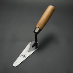 Wooden Handle Narrow Carbon Steel Blade Concrete Mortar Float Patching Finishing Masonry Bricklaying Trowel