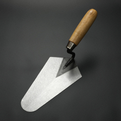 Wooden Handle Narrow Carbon Steel Blade Concrete Mortar Float Patching Finishing Masonry Bricklaying Trowel