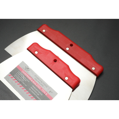 High Carbon Molded Slip Resistant Handles Excellent Balance and Flex Japanese Steel Stain Free Bench Scraper