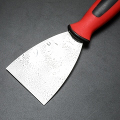 Soft Grip Flex Stainless Steel Putty Knife Premium Stainless Steel Paint Scraper for Applying Putty and Repairing Drywall