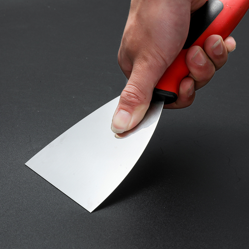 Soft Grip Flex Stainless Steel Putty Knife Premium Stainless Steel Paint Scraper for Applying Putty and Repairing Drywall