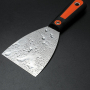 Stainless Steel Dough Scraper with Rubber Handle Carbon Steel Paint Scraper