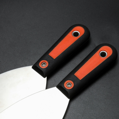 Stainless Steel Dough Scraper with Rubber Handle Carbon Steel Paint Scraper