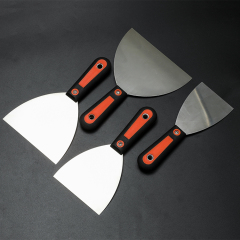 Stainless Steel Dough Scraper with Rubber Handle Carbon Steel Paint Scraper