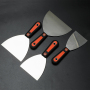 Stainless Steel Dough Scraper with Rubber Handle Carbon Steel Paint Scraper