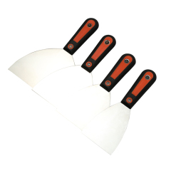 Stainless Steel Dough Scraper with Rubber Handle Carbon Steel Paint Scraper