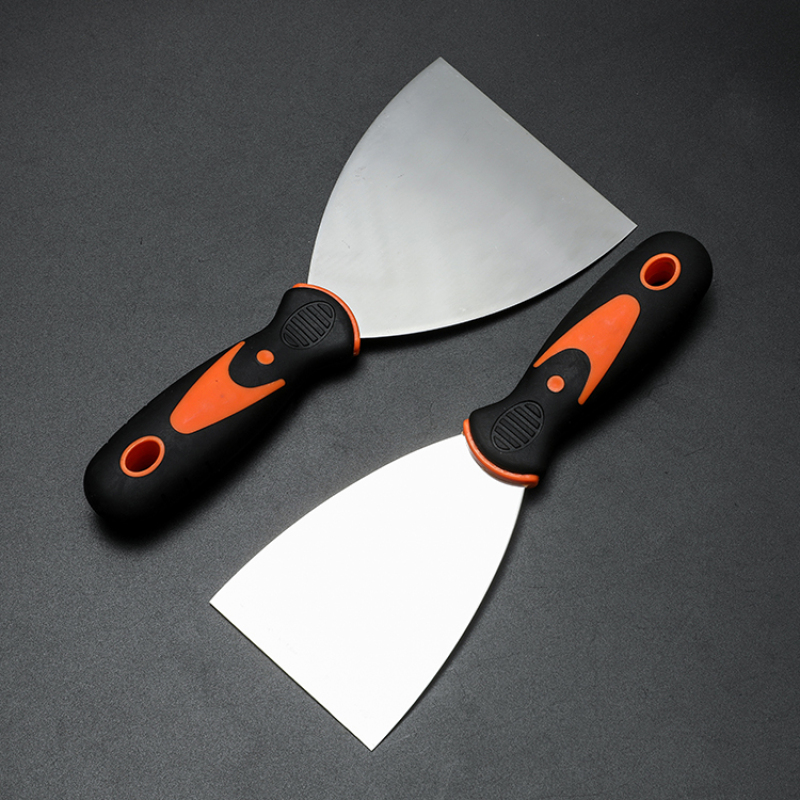 Plastic Handle Stainless Steel Blade Scrapers Flexible Spatula Putty Knife
