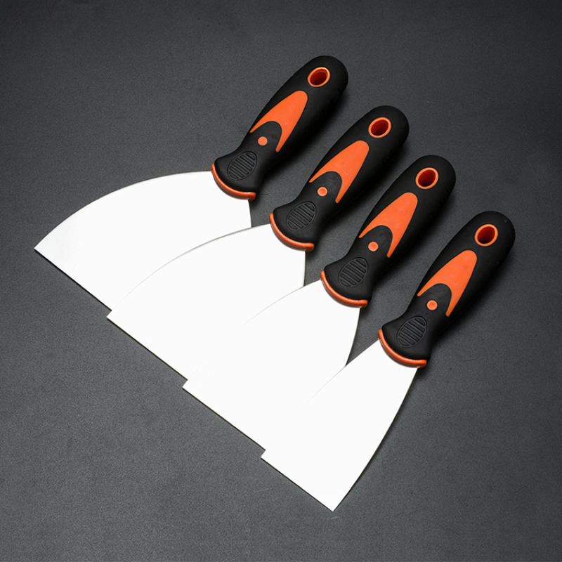 Plastic Handle Stainless Steel Blade Scrapers Flexible Spatula Putty Knife