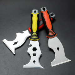 10 in 1 Multifunction Plastic Handle Stainless Steel Blade Painters Tool