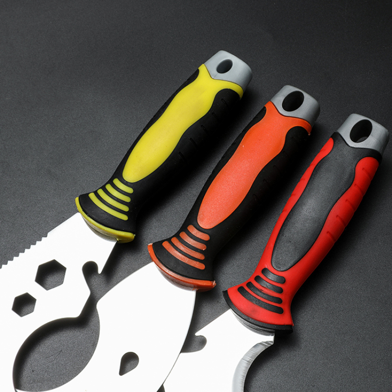 10 in 1 Multifunction Plastic Handle Stainless Steel Blade Painters Tool