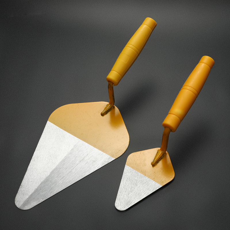 Wooden Handle Round High Carbon Hardened Tempered Steel Pointing Masonry Bricklaying Trowel