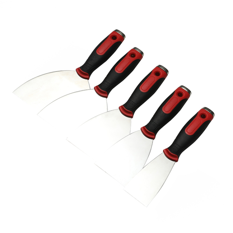 Carbon Steel Flexible Putty knife Set Premium Stainless Steel Spackle Knife