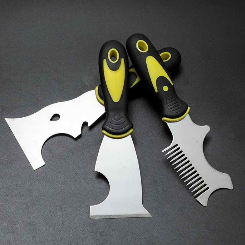 Plastic Handle Stainless Steel Paint Putty Knife 5 In 1 Multifunction Scraper Putty Knife
