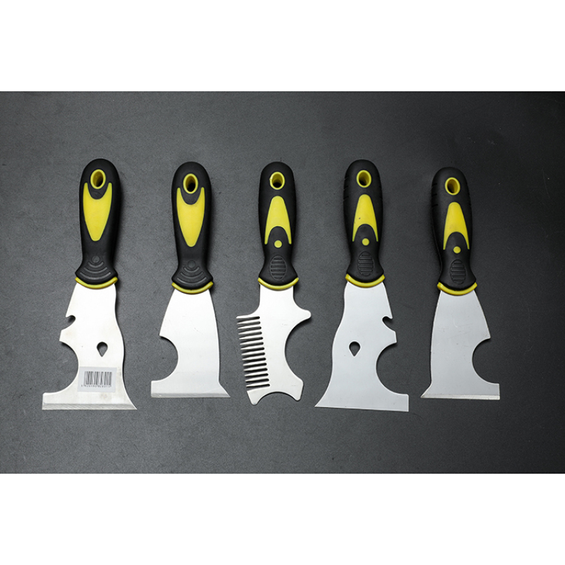 Plastic Handle Stainless Steel Paint Putty Knife 5 In 1 Multifunction Scraper Putty Knife