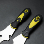 Plastic Handle Stainless Steel Paint Putty Knife 5 In 1 Multifunction Scraper Putty Knife