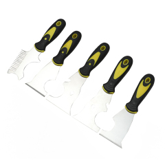 Plastic Handle Stainless Steel Paint Putty Knife 5 In 1 Multifunction Scraper Putty Knife