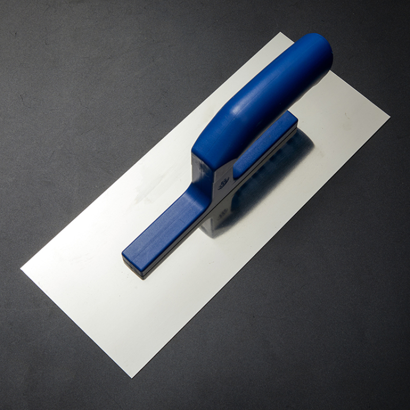 Carbon Steel Flat Finishing Drywall Trowel Trapezoid Shaped Stainless Steel Blade Plaster Trowel