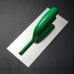 Carbon Steel Flat Finishing Drywall Trowel Trapezoid Shaped Stainless Steel Blade Plaster Trowel