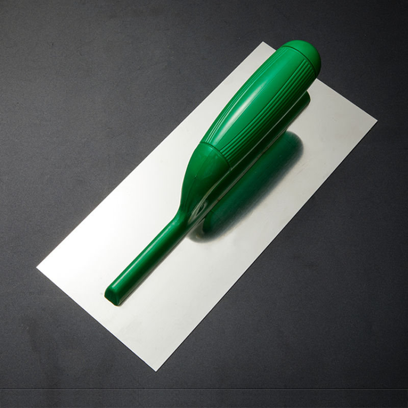 Carbon Steel Flat Finishing Drywall Trowel Trapezoid Shaped Stainless Steel Blade Plaster Trowel