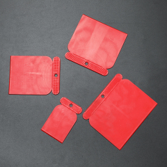 4 pcs Set Red Plastic ABS Putty Knife Scraper
