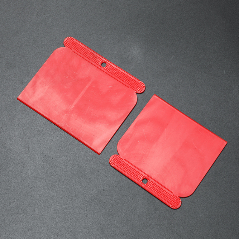 Lot de 4 grattoirs à mastic en plastique ABS rouge