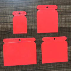 4 pcs Set Red Plastic ABS Putty Knife Scraper