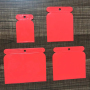 Lot de 4 grattoirs à mastic en plastique ABS rouge