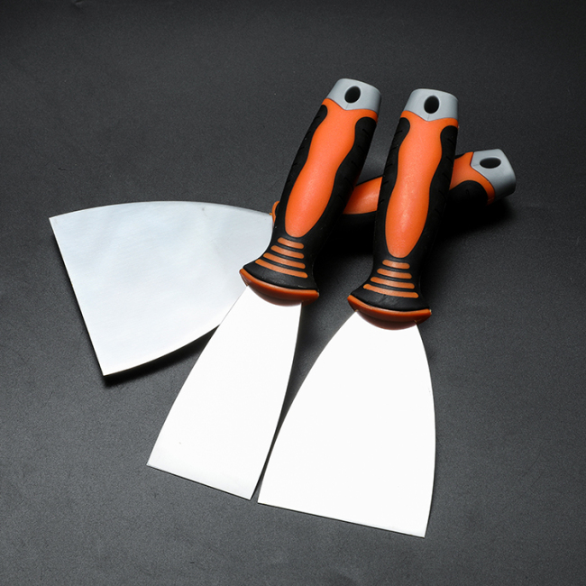 Mirror Polished  Flex Nylon Handle Flexible Blade Putty Knife
