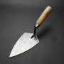 Wooden Handle Margin Trowel Carbon Steel Point Masonry Trowel