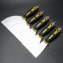 Mirror Surface Polished 420 Stainless Steel Flexible Blade Non-slip Handle Putty Knife with Screwdriver End
