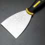 Mirror Surface Polished 420 Stainless Steel Flexible Blade Non-slip Handle Putty Knife with Screwdriver End