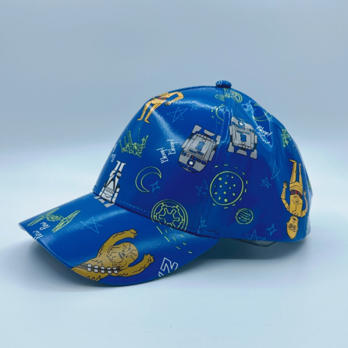 Custom patterned mirror pu baseball cap Cute children's cap baseball hat custom winter hats for women truck cap