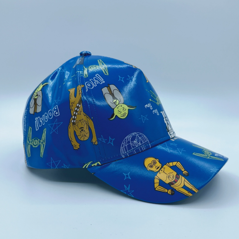Custom patterned mirror pu baseball cap Cute children's cap baseball hat custom winter hats for women truck cap