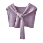 Autumn and Winter New Small Knitted Scarves Shawls Fashion Knotted Shoulder Thin Soft Women's Cape Shawl Clothing Decoration