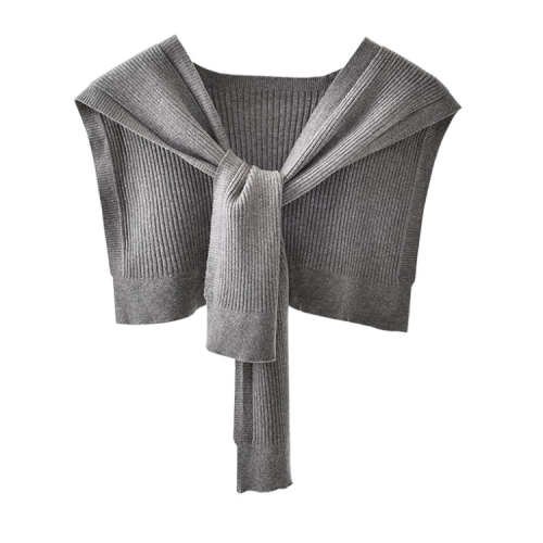 Autumn and Winter New Small Knitted Scarves Shawls Fashion Knotted Shoulder Thin Soft Women's Cape Shawl Clothing Decoration