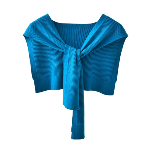 Autumn and Winter New Small Knitted Scarves Shawls Fashion Knotted Shoulder Thin Soft Women's Cape Shawl Clothing Decoration
