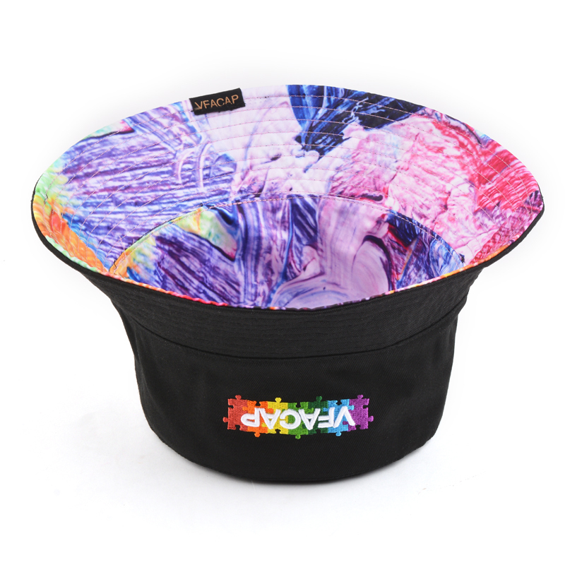 Men's and women's sun hat wholesale customized logo design embroidered printed double-sided Bucket Hat