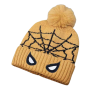 Autumn and winter spider man children's winter hat baby cartoon warm knitted hat embroidery Beanie boy girl