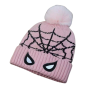 Autumn and winter spider man children's winter hat baby cartoon warm knitted hat embroidery Beanie boy girl