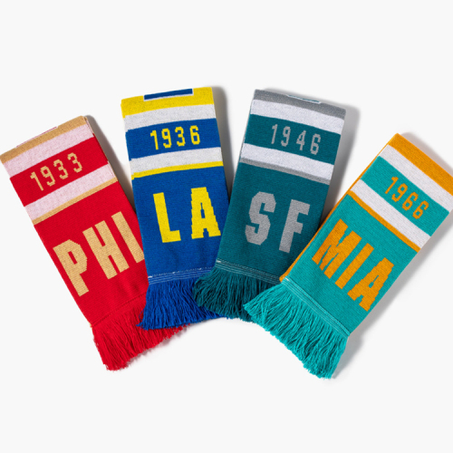 Customized High quality football scarf World European Football Club Customized knitted scarf Jacquard scarf
