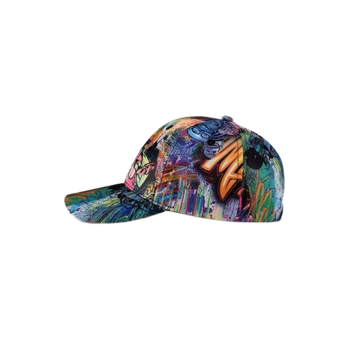 Custom doodle sports hat men's and women's abstract graffiti print baseball cap fashion casual sun visor hat truck cap