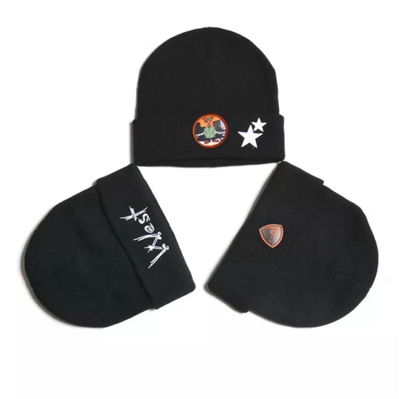 Wholesale men's and women's 100% cotton adult fashion sports warm knitted hat, no brim urinal cap, solid color pea hat