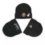 Wholesale men's and women's 100% cotton adult fashion sports warm knitted hat, no brim urinal cap, solid color pea hat