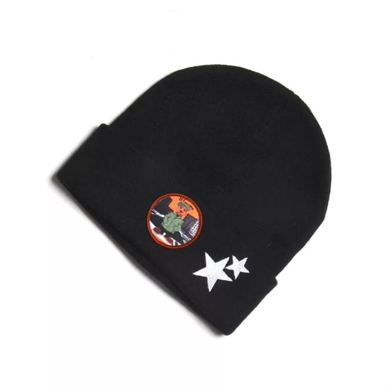 Wholesale men's and women's 100% cotton adult fashion sports warm knitted hat, no brim urinal cap, solid color pea hat