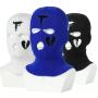 Wholesale Winter Warm Designer Knitted Beanie Face Cover Hat Outdoor Windproof Sniper Gang Neon Ski Mask 3 Holes Knit Balaclava