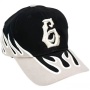 Custom men's and women's embroidered flame baseball cap sun visor high street sun visor