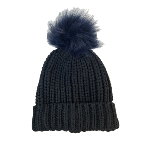 Wholesale embroidery logo 100% acrylic pompon knitting fashion OEM pea hat custom Winter Hat