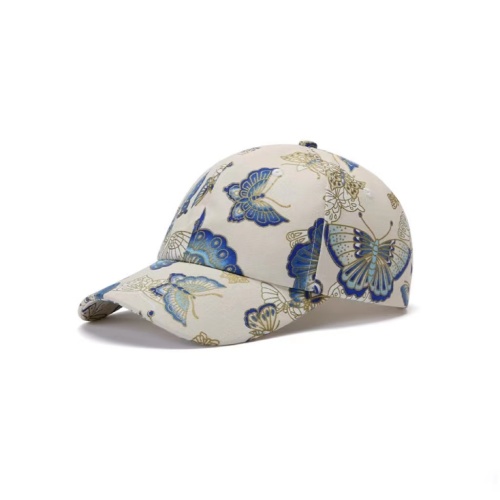 Custom men's and women's Chinese printed retro baseball cap elegant versatile sun visor cap