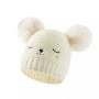 Casual little girl boy baby children winter knitted hat and Hat Baby wool brimless urinal cap with smiling face embroidery