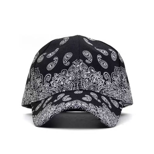 Custom men's and women's cashew nut printed baseball cap curved brim leisure sun visor cap Custom men's and women's cashew nut printed baseball cap curved brim leisure sun visor cap